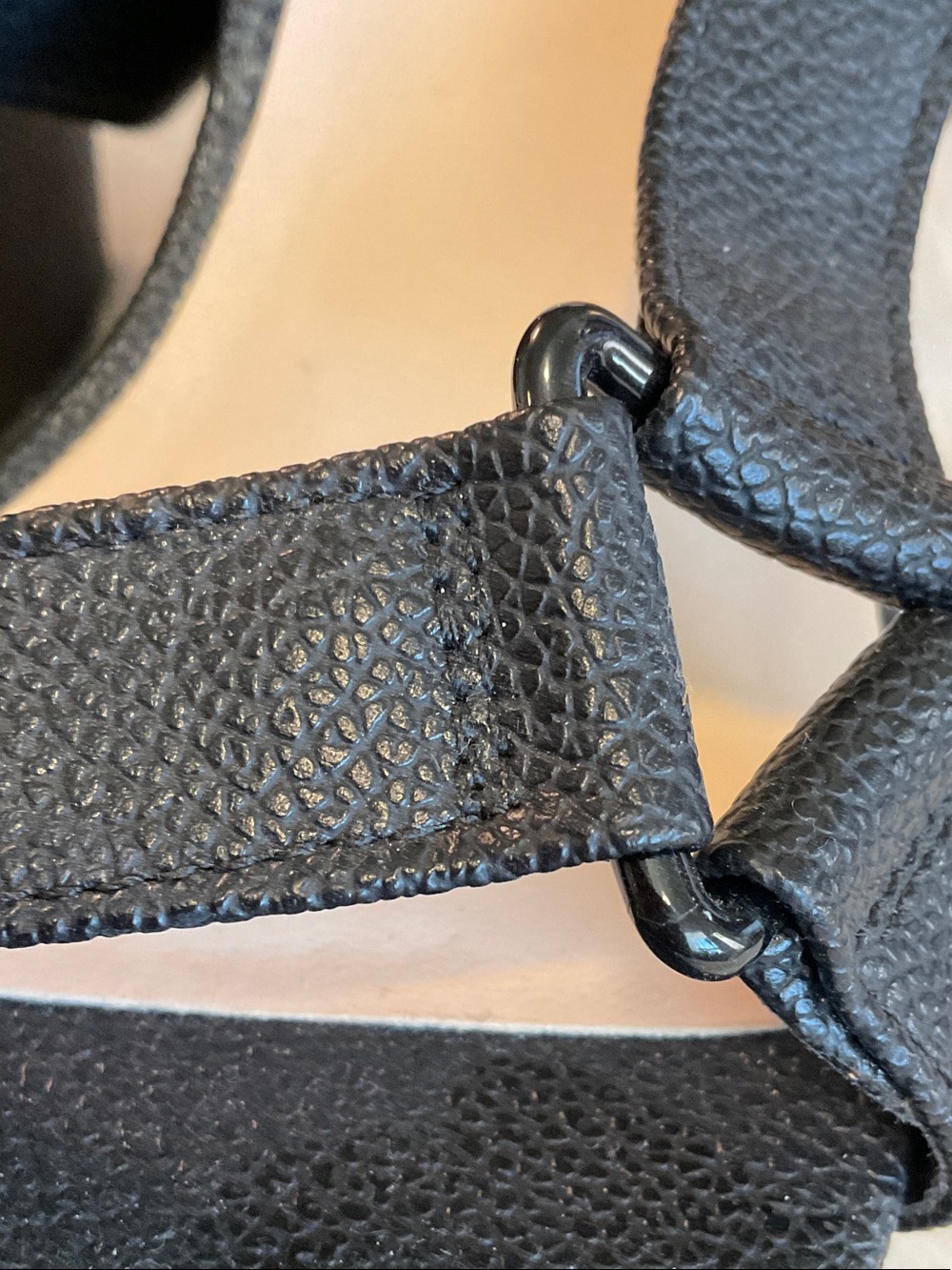 Guess Black Platform Wedge Sandals with Ankle Strap - Picture 9 of 9